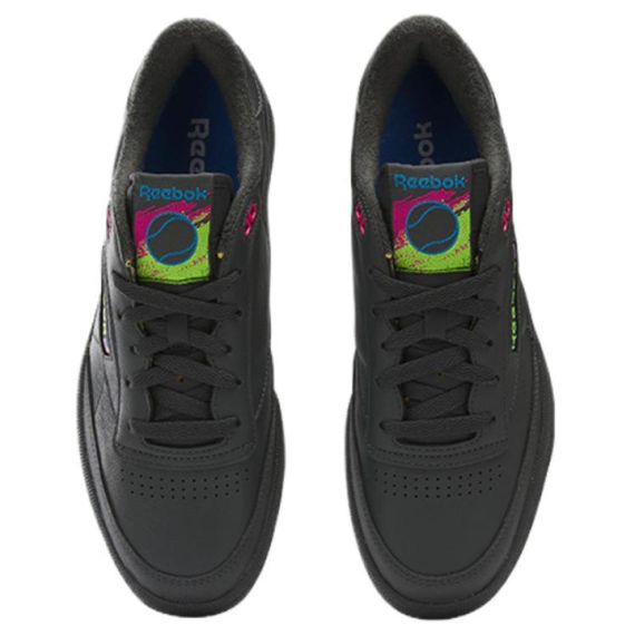 Reebok CLUB C 85 ВИНТАЖНЫЕ кроссовки для скейтборда Низкие Черные кроссовки