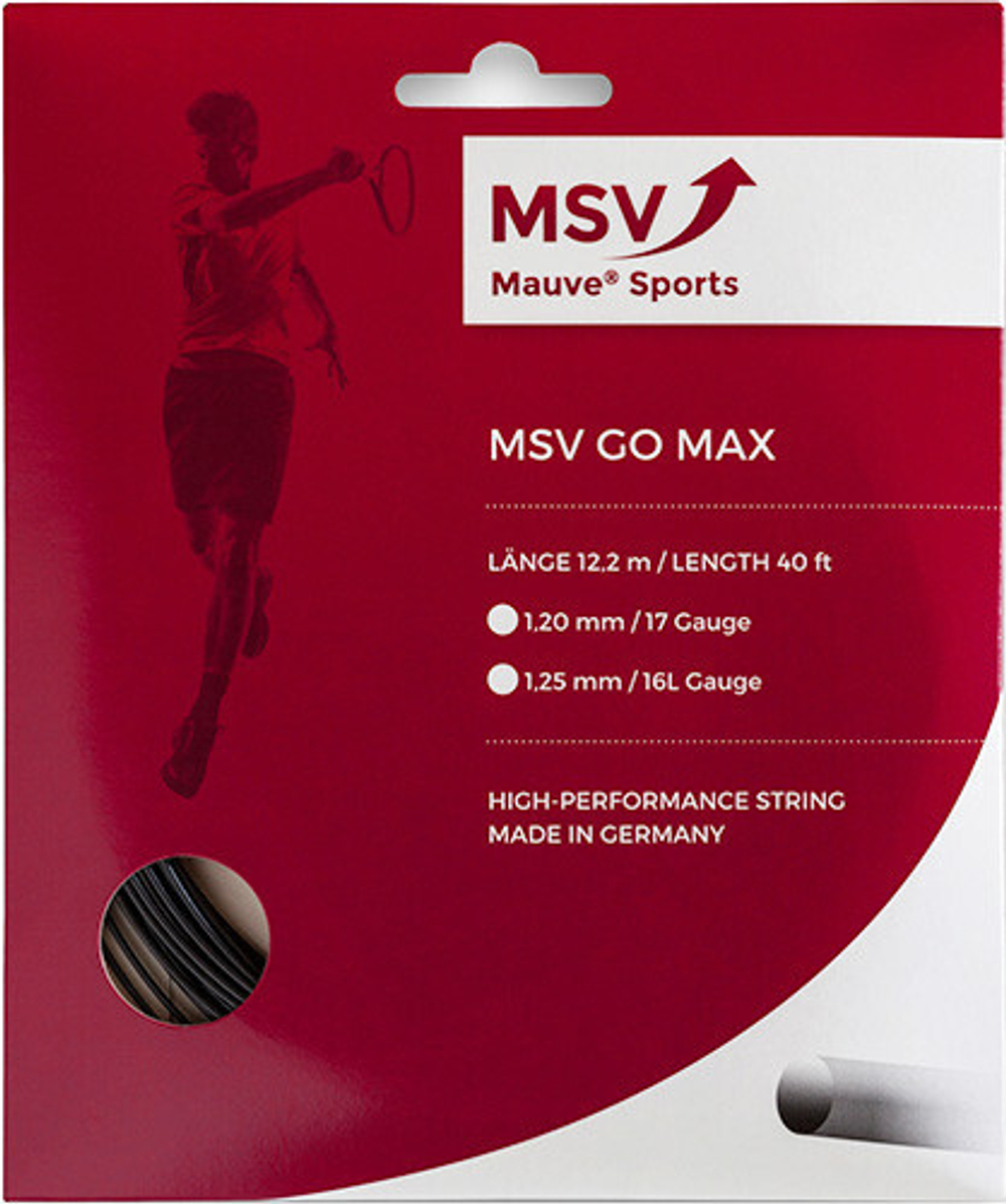 Теннисные струны MSV Go Max (12 m) - черный