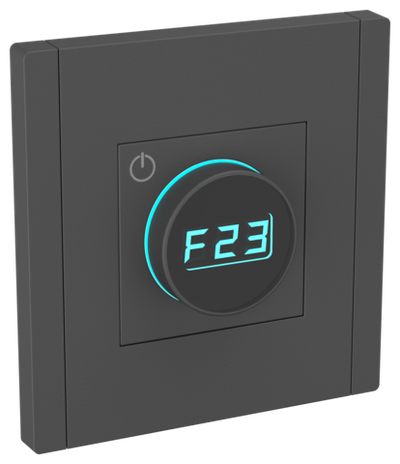 FORTE&PIANO Термостат электронный с индикацией FP152 черный IEK
