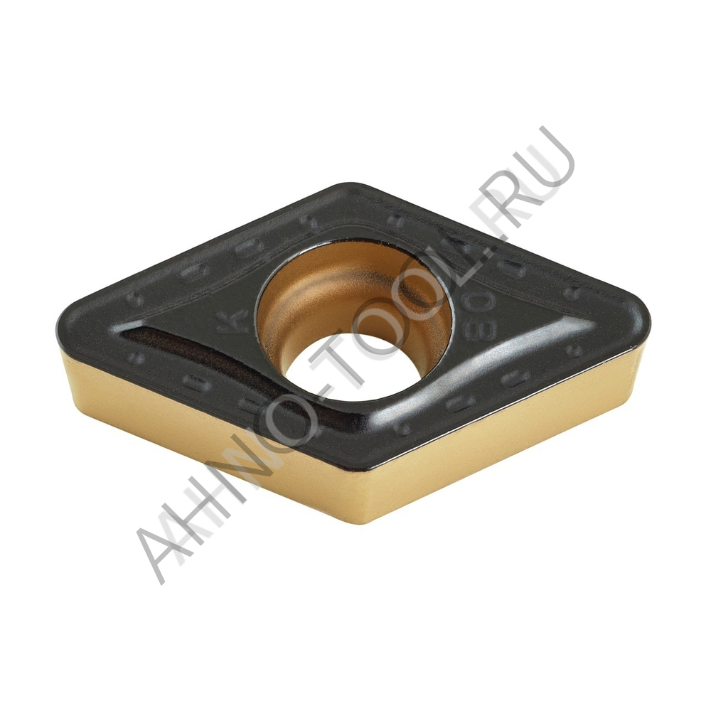 Пластина твердосплавная ISO DCMT070208-PMA ACP10E AHNO по стали, чистовая