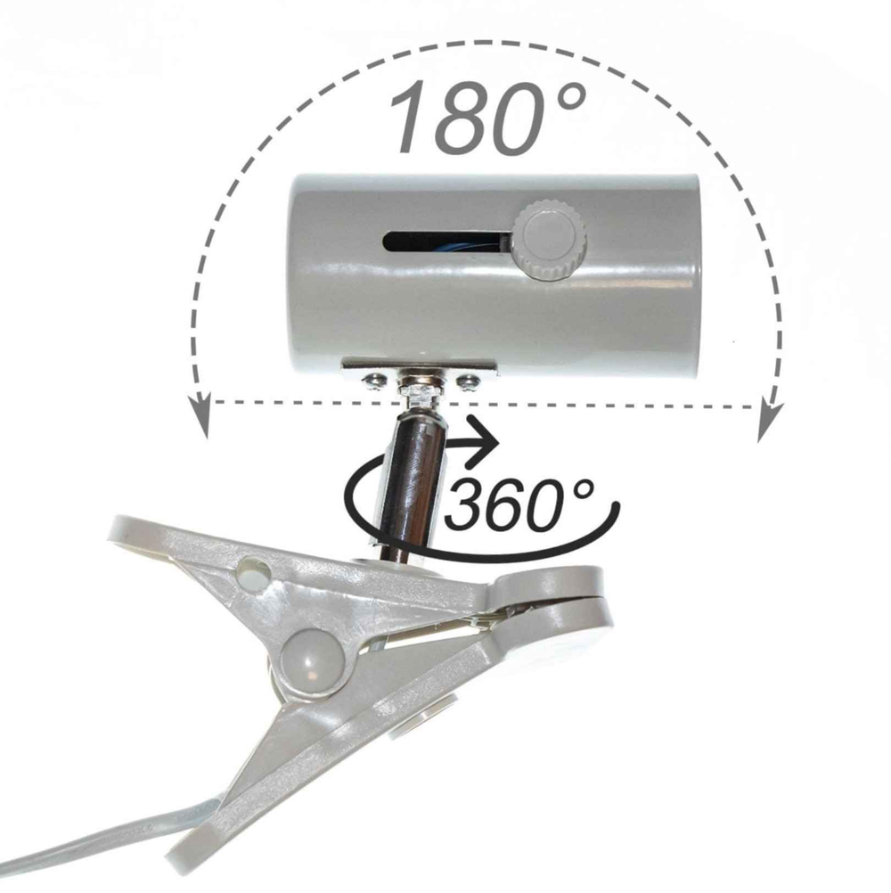 Патрон-прищепка E27 с выключателем