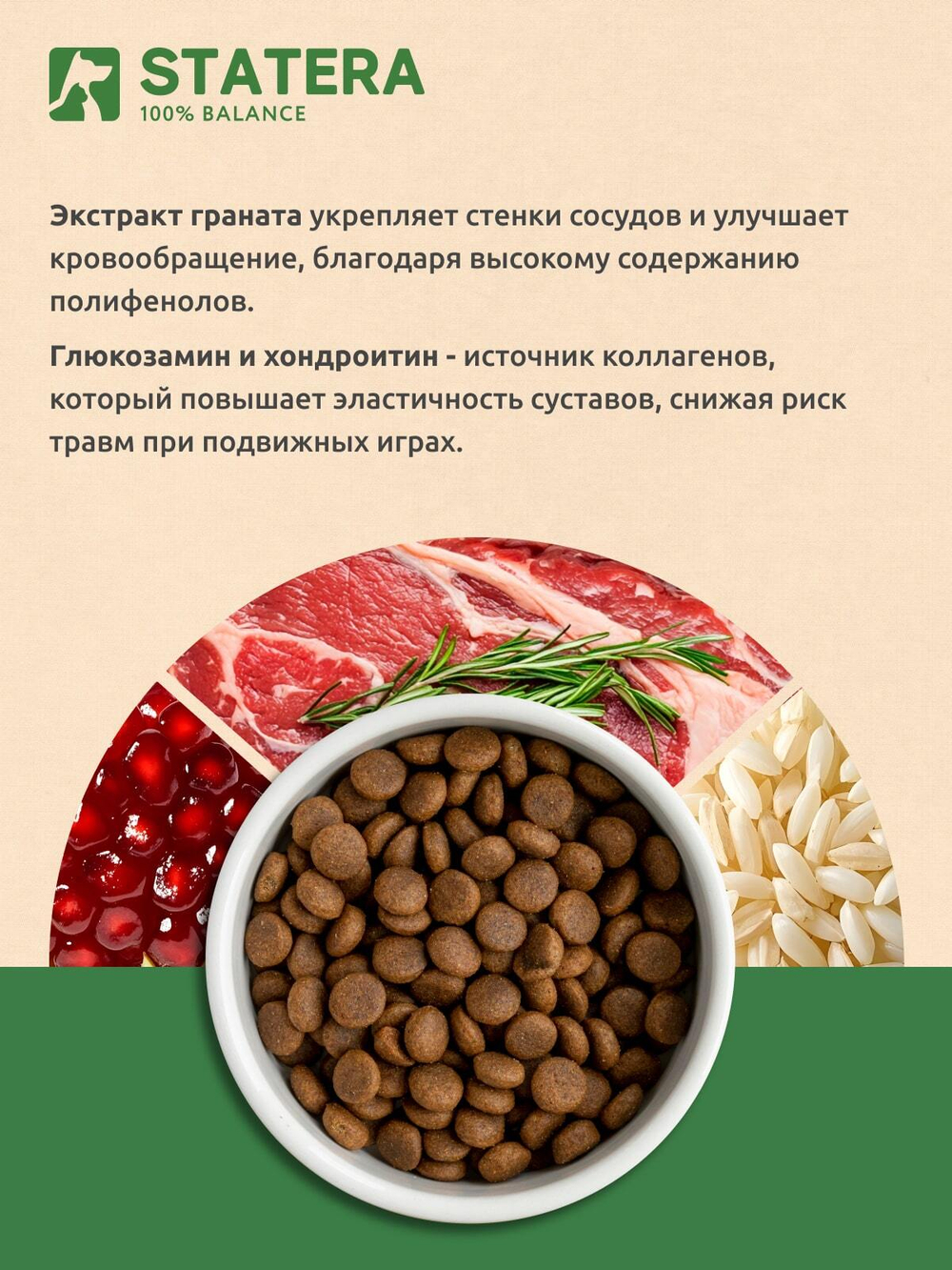 STATERA (Статера) Сухой корм для взрослых кошек с говядиной