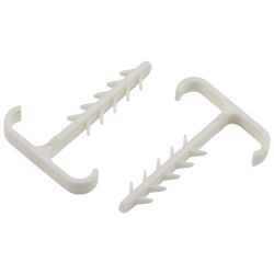 Дюбель хомут ЭРА NO-225-225 Т-образный 6-12мм белый (10 штук)