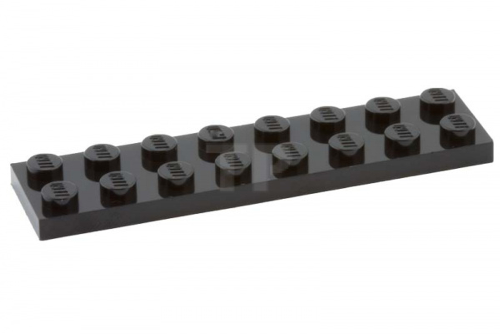 Lego 50шт Плитка 2x8 (черная) 303426