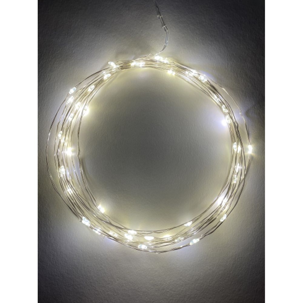 ENIN -5NW ЭРА Гирлянда LED Нить 5 м теплый свет, АА | Гирлянды