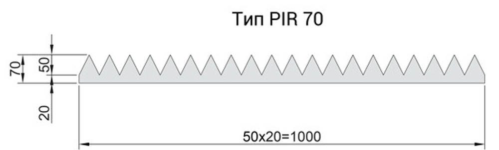 Панель звукоизоляционная Flexakustik PIR-70 серый графит 1000х1000х70 мм