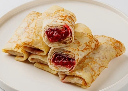 Блинчики с малиной, ТМ Сибирская коллекция, фас по 12шт, прим 1кг