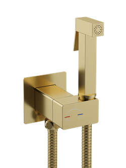 Гигиенический душ STWORKI Карлстад S35151GM со смесителем, С ВНУТРЕННЕЙ ЧАСТЬЮ, матовое золото
