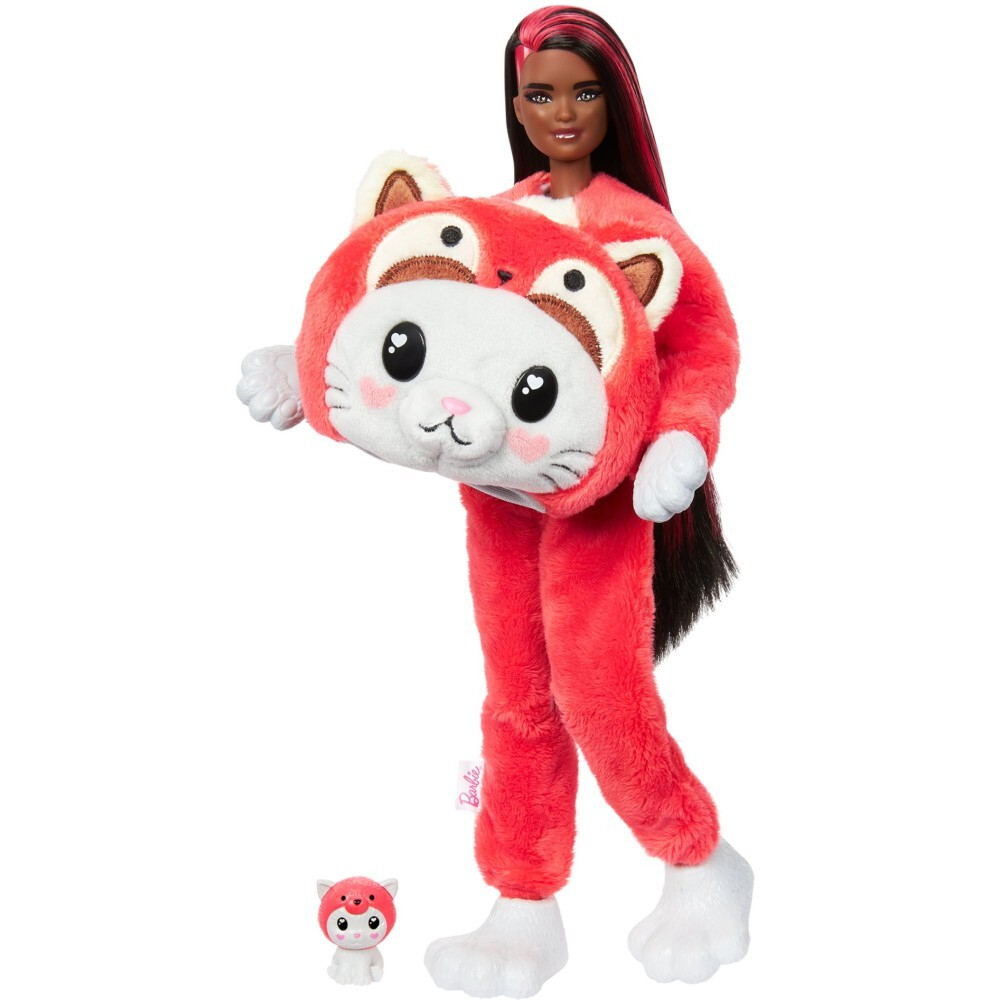 Barbie Cutie Reveal - Рыжая кукла Barbie Cat-Panda + питомец HRK23 / артикул   HRK22 HRK23  / GTIN 194735178711