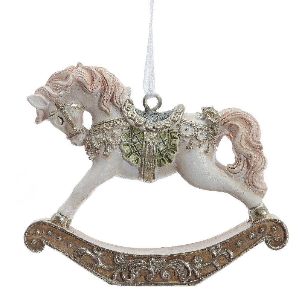 GAEM Фигурка декоративная подвесная "Лошадка-качалка", L7,5 W1,5 H6 см