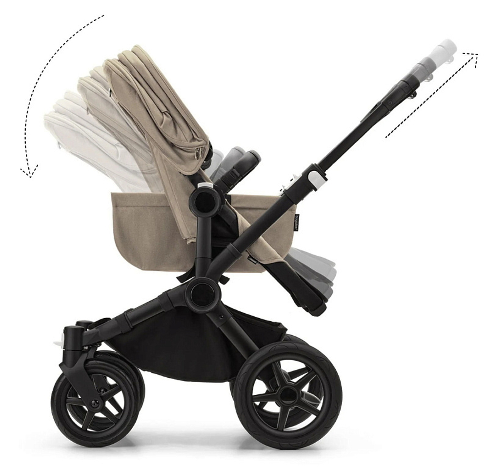 Коляска Bugaboo Donkey 5 Mono Complete 2 в 1 Black/Desert Taupe-Desert Taupe