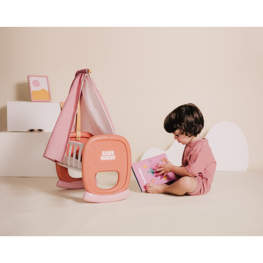 Smoby Baby Nurse - Колыбель с балдахином Для куклы 42 см 220391
