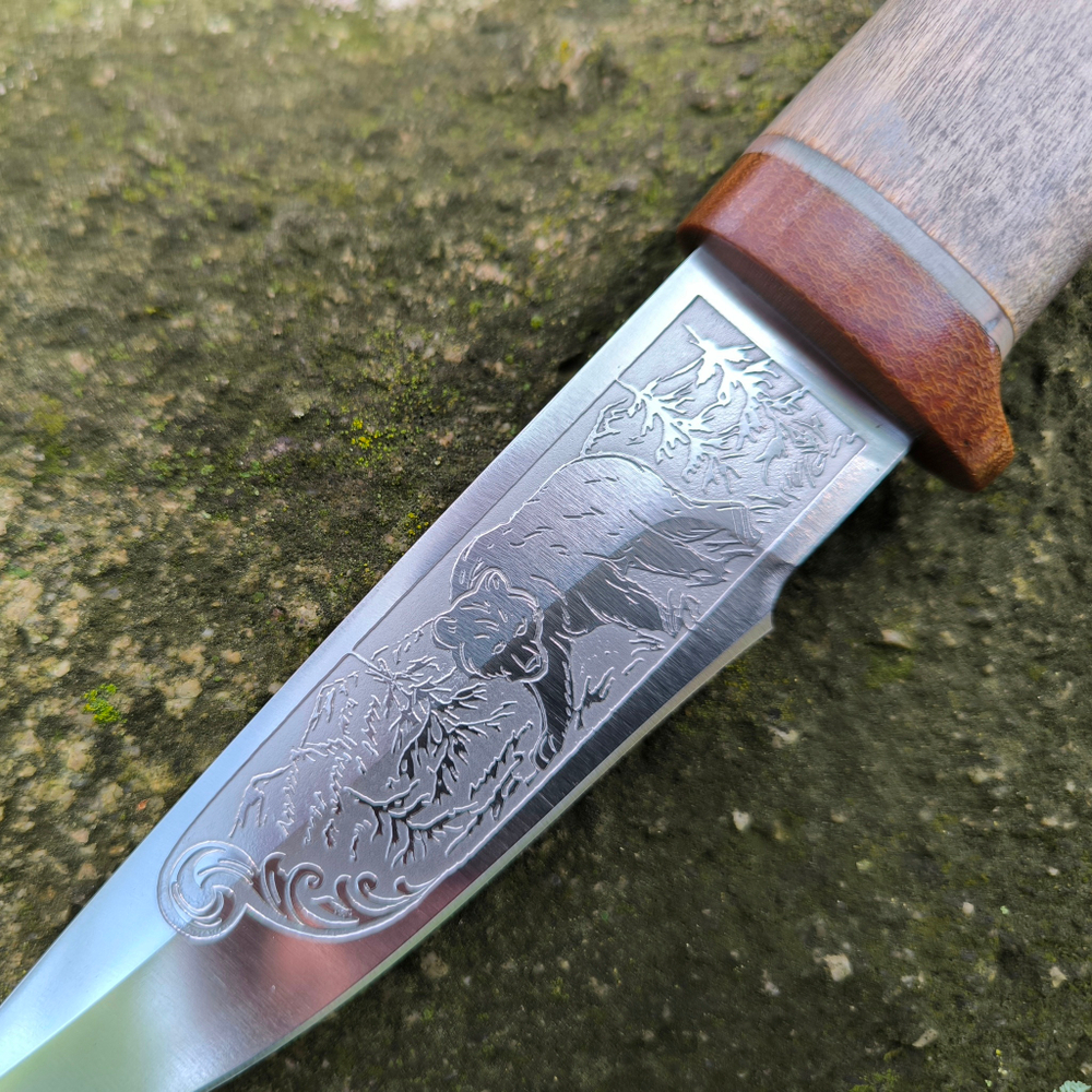Туристический нож НС-63 Ицыл, гравировка (Златоуст)