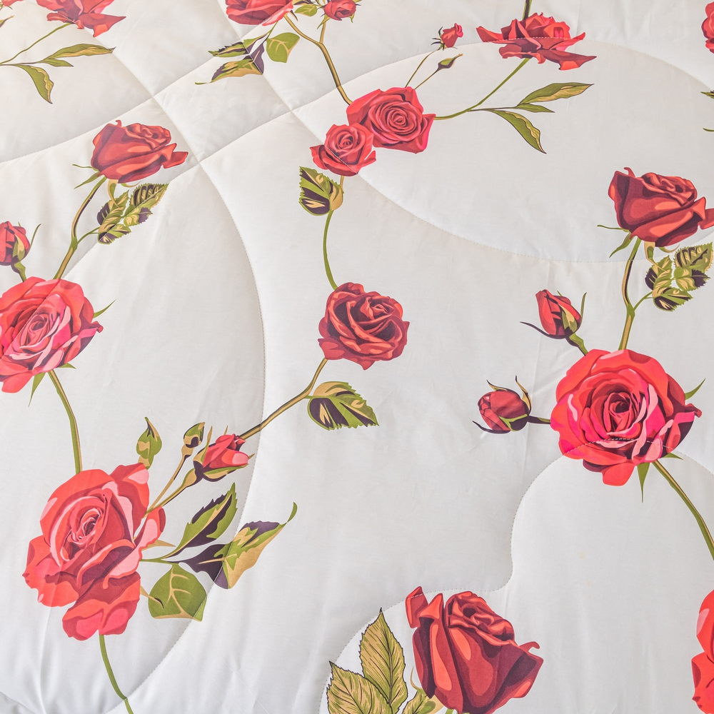 Комплект постельного белья Сатин с Одеялом 100% хлопок на резинке OBR119