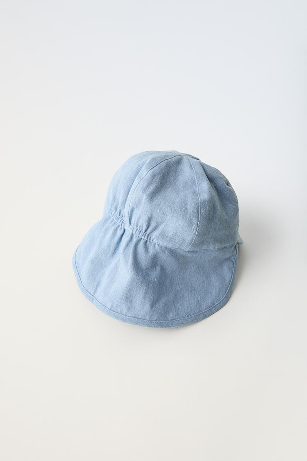 ZARA ДЖИНСОВАЯ ШАПКА, ВЫЦВЕТШИЙ СИНИЙ