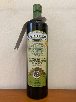 Оливковое масло BARBERA Extra Virgin D.O.P. Val di Mazara," CASTELLO di RESULTANO" , 750 мл Италия