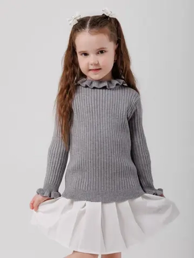Джемпер для девочки с воланами