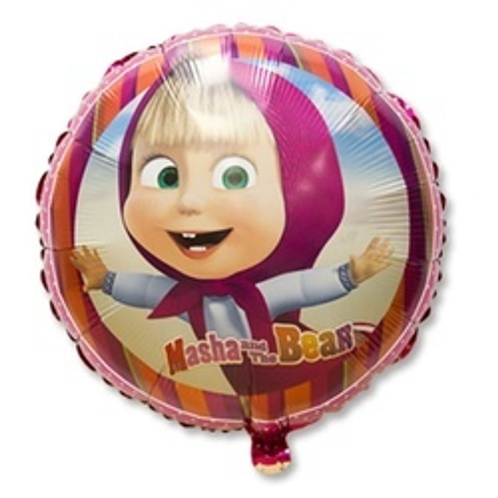 Шар (18"/45 см) Круг, Маша и Медведь