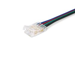 Ambrella Соединитель гибкий односторонний COB RGB 12/24V для лент 10mm GS7411 (4 конт.) (5шт. в комплекте) LED Strip 24V GS7411