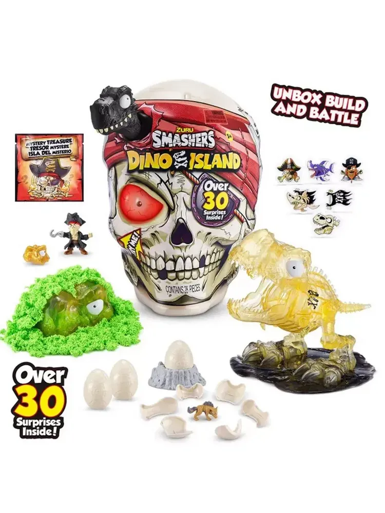 Набор игрушка сюрприз Smashers Dino Island фигурка динозавра