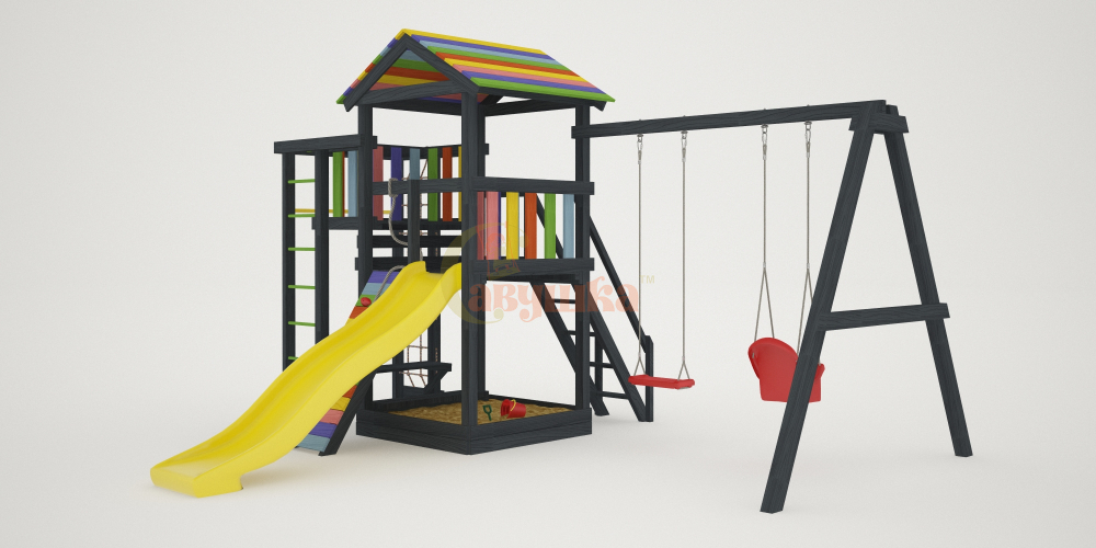 цветная детская площадка