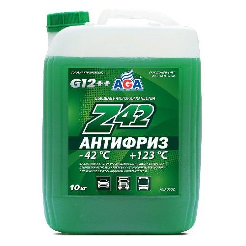 ОЖ Антифриз готовый AGA Z-42 G12++ зеленый (10кг)