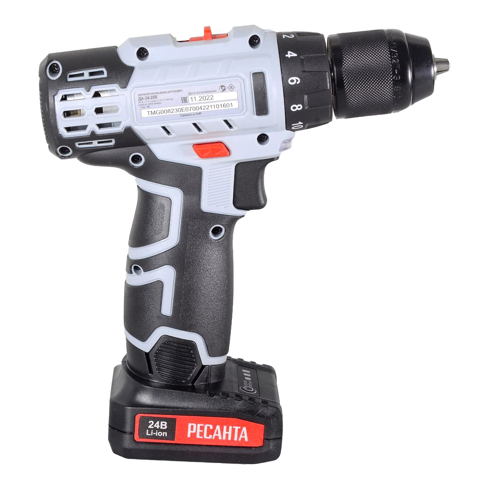 Дрель-шуруповерт аккумуляторная Ресанта ДА-24-2ЛК