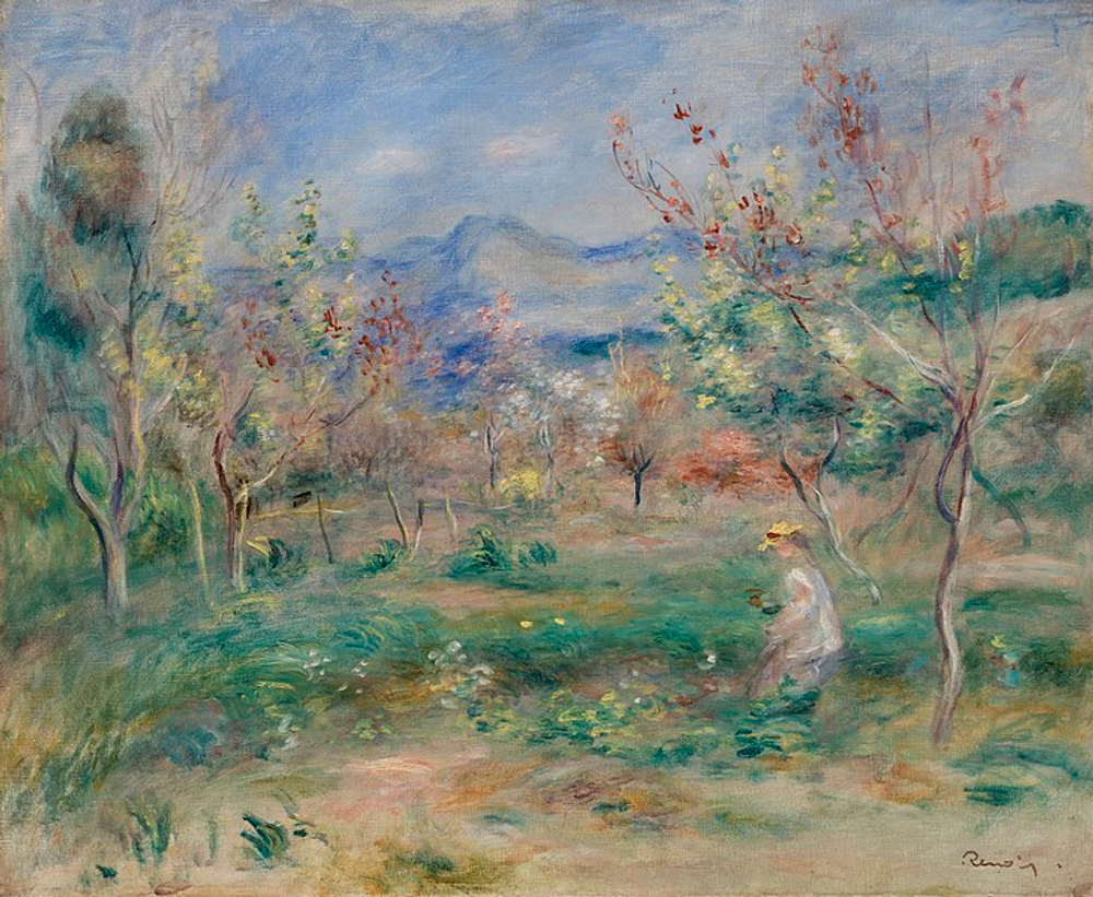 Пейзаж, Ренуар П., картина для интерьера (репродукция) Настене.рф