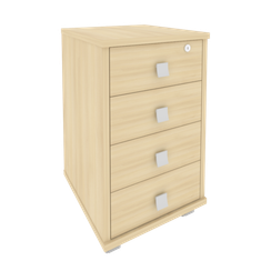 Стайл Тумба подкатная 4 ящ. с фолдингом Л.ТМ-4F  420*450*714