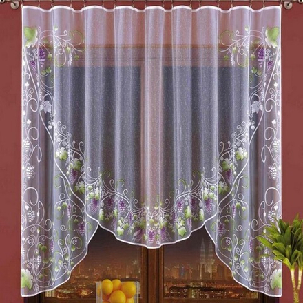 Занавеска "Ф. ВИНОГРАД", цвет белый с рисунком, Польша.