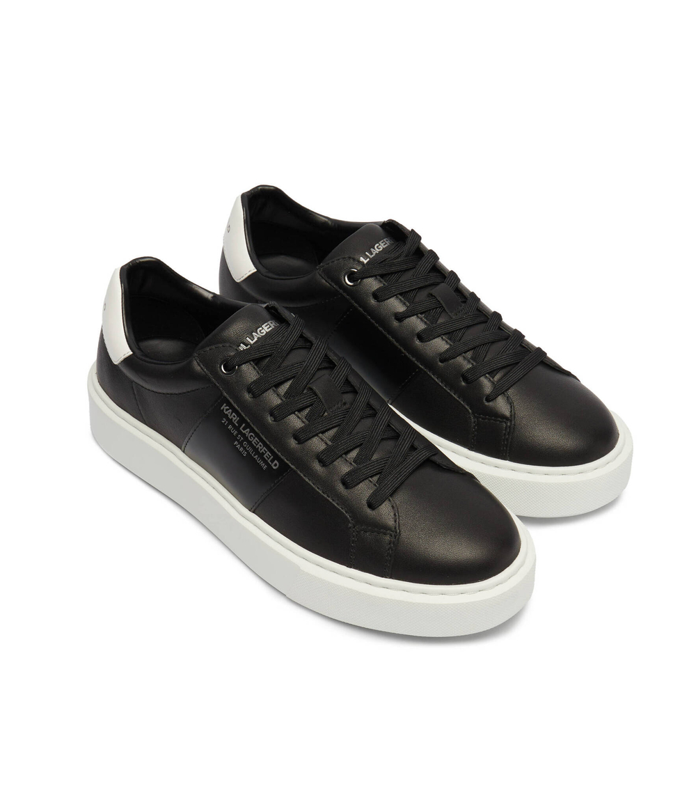Кожаные кроссовки Karl Lagerfeld - черный(KL52221)
