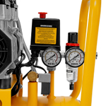 Компрессор безмасляный, малошумный DLS 1500/50, 1500 ВТ, 2x750, 50 л, 260 л/мин Denzel