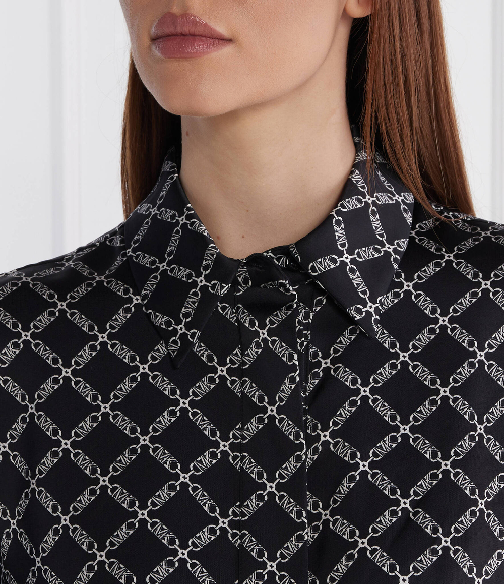 Сатиновая рубашка EMPIRE Michael Kors - черный(MS440MBE74)