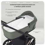 Детская коляска Rant Garda 3 в 1 с автокреслом Carry Pro Graphite Olive