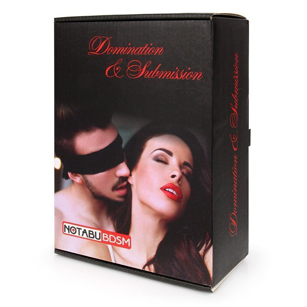 Черное боди-портупея с пристегивающимися наручниками (Размер: S-M) (Цвет: черный)