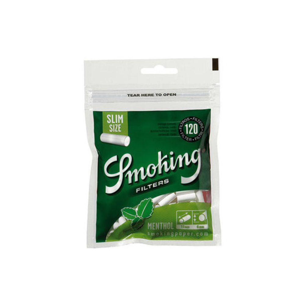 !Фильтры для сигарет "Smoking" Slim Menthol 120шт