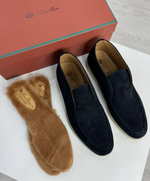 Лоферы Loro Piana с меховой стелькой