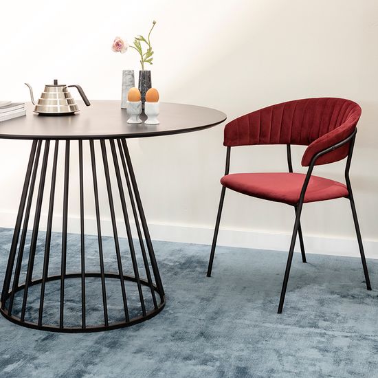 Стул stefany, велюр, винный