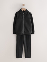 Рубашка на молнии и брюки в комплекте для мальчика Next F69-701, Темно-серый