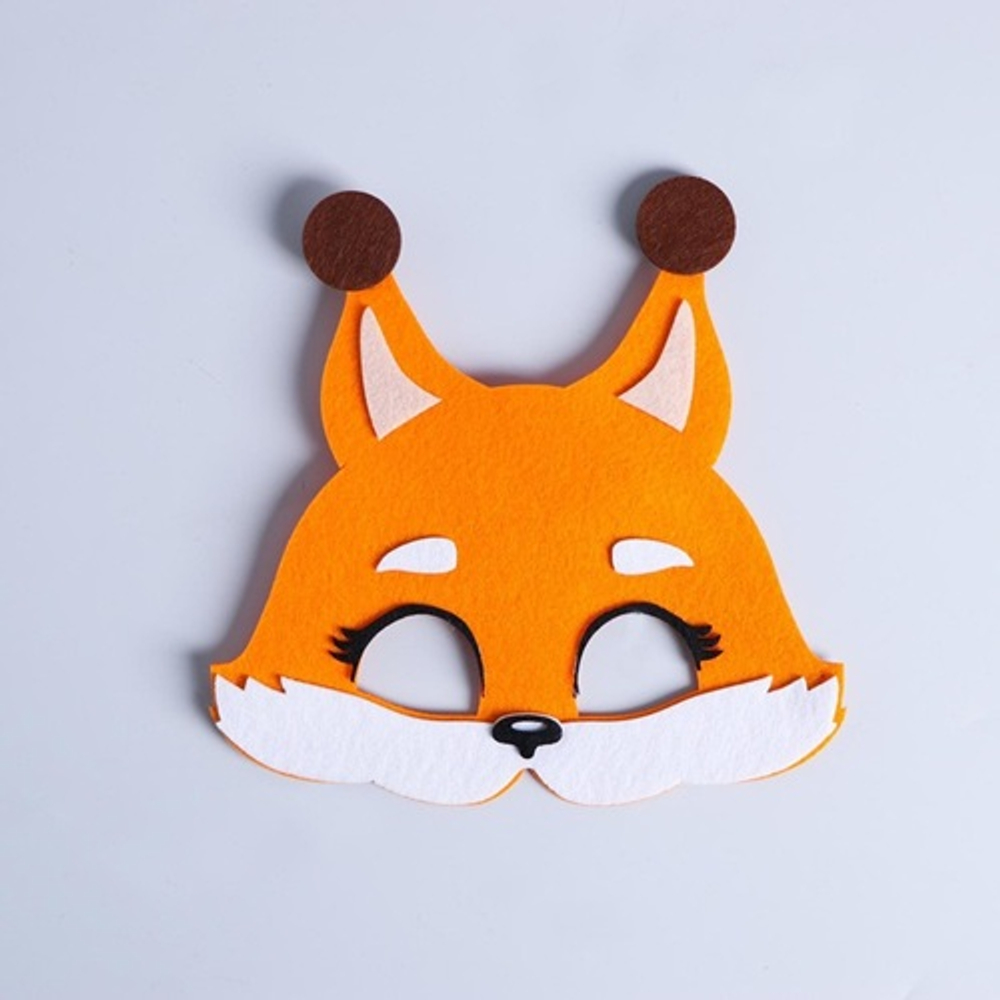 Маска карнавальная Белочка фетр
