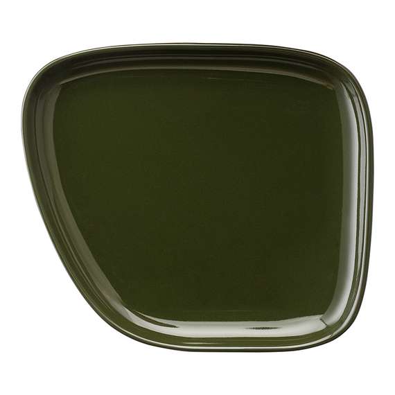 Набор из 4-х сервировочных тарелок на деревянном подносе sorrento