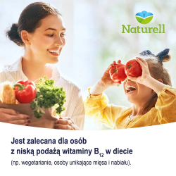 Диетическая добавка Naturell Vitamin B12, 60 таблеток