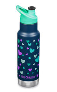 Детская термобутылка Klean Kanteen Insulated Kid Classic Narrow 12oz (355мл) Navy Hearts