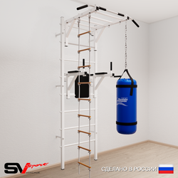 Шведская стенка Sv Sport 5423 (Турник рукоход/Брусья/Лестница/Цепь/Мешок 30кг)