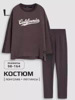 Спортивный костюм для девочки на весну с леггинсами