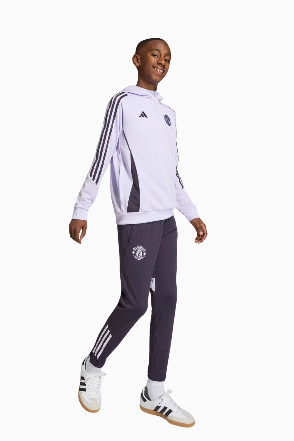 Кофта adidas Manchester United 25/26 Competition Training Junior - фиолетовый