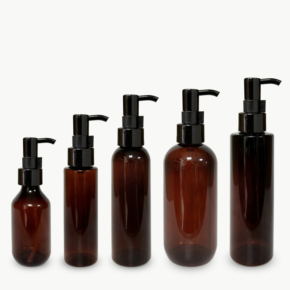 Дозатор для КРЕМА 24 черный с изогнутым  носиком и фиксатором