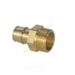 Муфта для PE-X труб радиальная латунь Дн 20х3/4" НР РОС