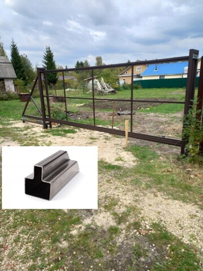 Каркас откатных ворот ОПТИМА 4 / 1,9 высота из Т ПРОФИЛЯ.