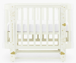 Детская кроватка-трансформер Happy baby Mommy Love в комплекте с расширением 160х70 milky